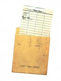 library card pocket