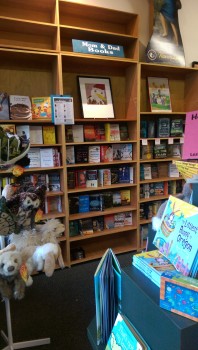 A Children's Place has books for grown-ups, too-- right past the handpuppets you'll find the "Mom & Dad" books
