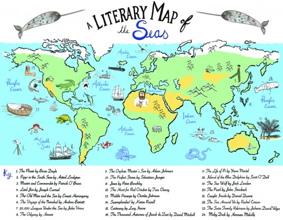 Literary Map of the Seas