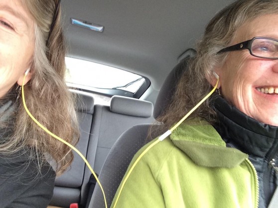 Maggie and Leigh Ann are listening to the audiobook of "The Buried Giant" on their travels