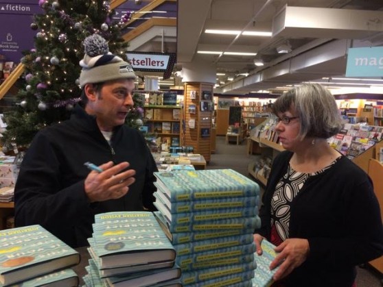 Johnny and Caitlin at UW Book Store
