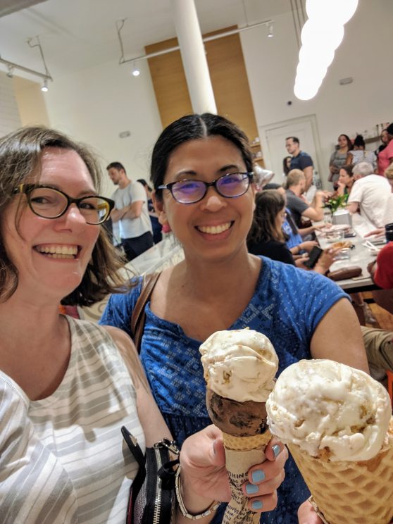 Tegan and Jenny had a sweet time at Jeni's Ice Cream in St. Louis