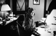 Sontag in a bear suit