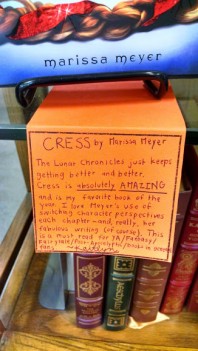 Shelf Talker by Kaitlyn from King's Books for Cress