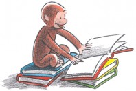 Curious George and books