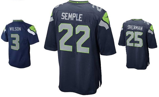 Wilson Semple Sherman Seahawks jerseys