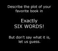 Six word book plot