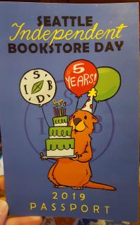 Emily's Seattle Independent Bookstore Day passport 2019