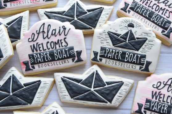 Paper Boat Booksellers pop-up IBD cookies