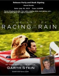 The Art of Racing in the Rain movie book cover event poster