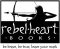 Rebel Heart Books logo: An archer and text "Be brave, be true, leave your mark"
