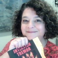 Tamara Kaye Sellman with "Intentional Tremor," her book